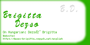 brigitta dezso business card